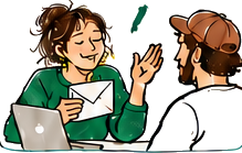 Un échange entre Glou et un torréfacteur